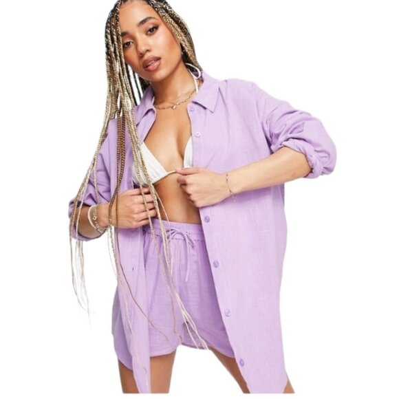 Asos Textured Beach Shirt - Picture 1 of 7